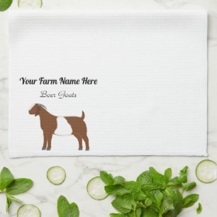 Personalised Boer Goat Tea Towel