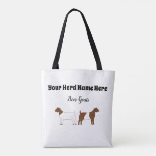 Personalised Boer Goat Tote Bag