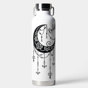 Personalised Bohemian Cresent Moon  Water Bottle