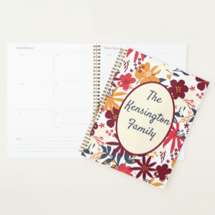 Personalised Bohemian Family  JOURNAL Planner