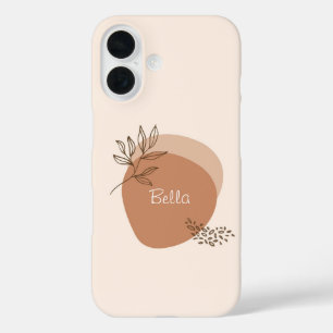 Personalised Boho Beige iPhone Case