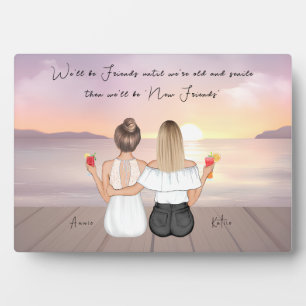 Personalised Boho Best Friend Gift Plaque