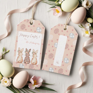 Personalised Boho Bunny Easter Gift Tags