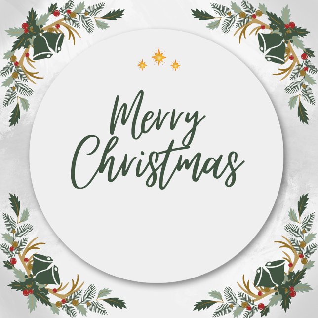 PERSONALISED BOHO CHIC ELEGANCE CHRISMAS GREETINGS HOLIDAY CARD (Creator Uploaded)
