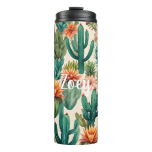 Personalised Boho Desert Art Print Thermal Tumbler