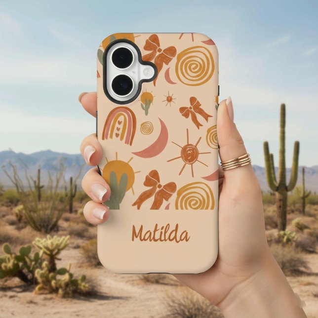 Personalised Boho Desert Sun Pattern Phone Case (Creator Uploaded)