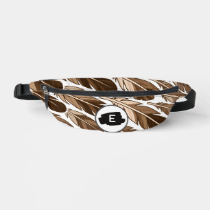 Personalised Boho Feather Monogram Fanny Pack 