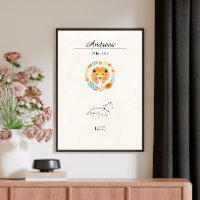 Personalised Boho Leo Zodiac Constellation