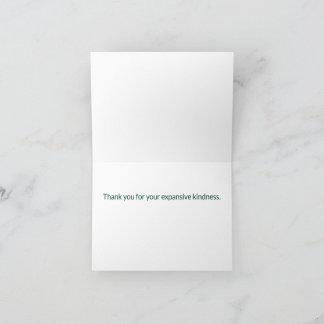 Personalised Boho Mountain Thank You Card 