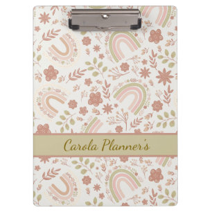 Personalised Boho Rainbow  Clipboard