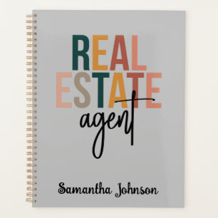 Personalised Boho Real Estate Agent Gift Planner
