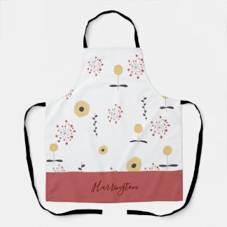 Personalised Boho Wildflower Apron