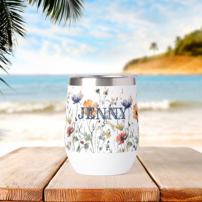 Personalised Boho Wildflowers Gift (Beach)