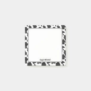 Personalised Bold Cow Print Notes