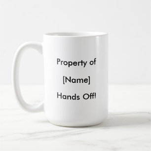 Personalised Bold Funny Custom Text Coffee Mug