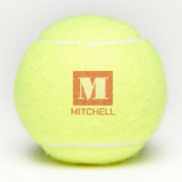 Personalised Bold Initial Clay Court Monogram Name