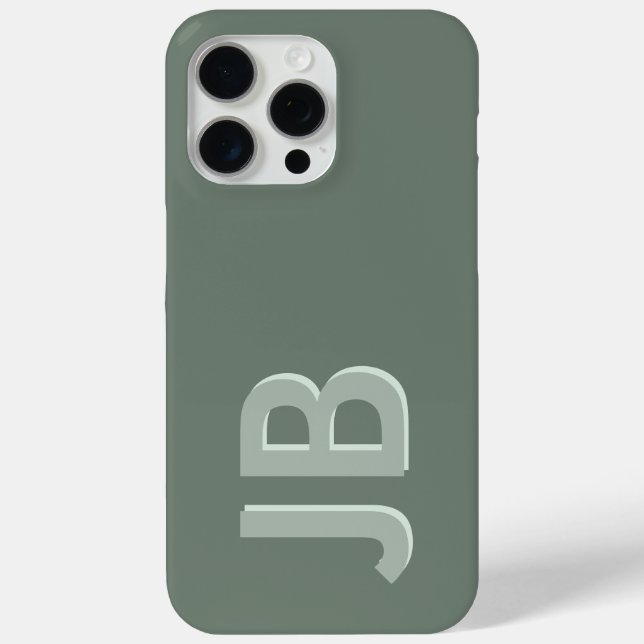 Personalised Bold Initial Monogram Case-Mate iPhone Case (Back)