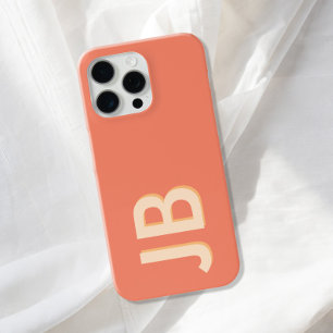 Personalised Bold Initial Monogram iPhone 15 Pro Max Case