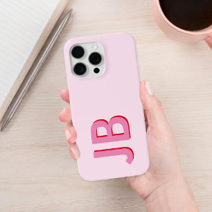Personalised Bold Initial Monogram iPhone 15 Pro Max Case