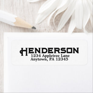 Personalised BOLD Name Address City State Custom