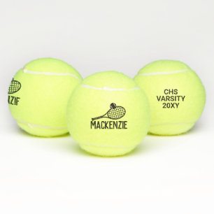 Personalised Bold Name Custom Tennis Balls