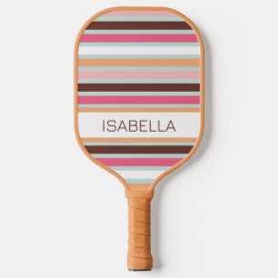 Personalised Bold Stripes Pickleball Paddle