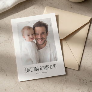 Personalised Bonus Dad Photo Card   Custom Gift