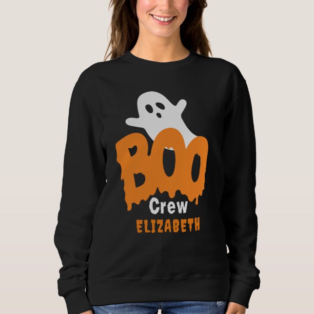 Personalised Boo Crew Halloween Party  Sweatshirt (Front)