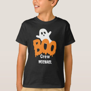 Personalised Boo Crew Kids Halloween T-Shirt