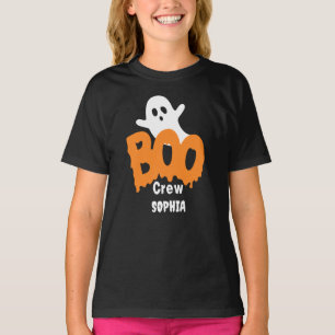 Personalised Boo Crew Kids Halloween T-Shirt