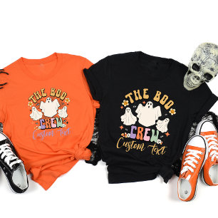 Personalised Boo Crew Matching Halloween Friend T-Shirt