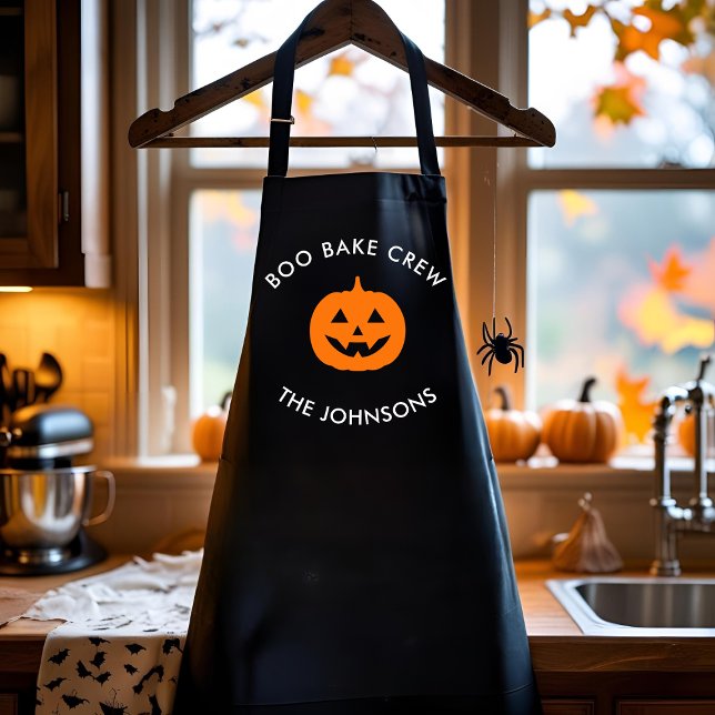 Personalised Boo Crew Pumpkin – Personalised Apron (Creator Uploaded)