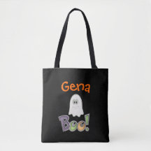 Personalised Boo Ghost Design Totebag