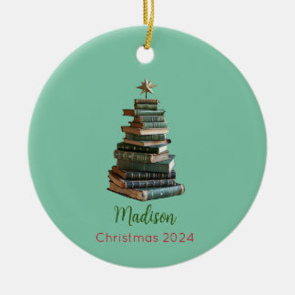 Personalised Book Christmas Tree Ornament