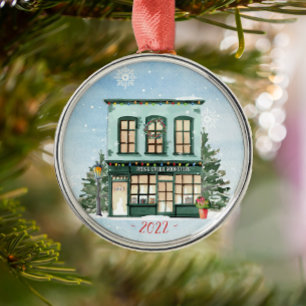 Personalised Book Club Ceramic Tree Decoration
