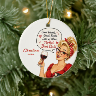 Personalised Book Club Ornament Gift