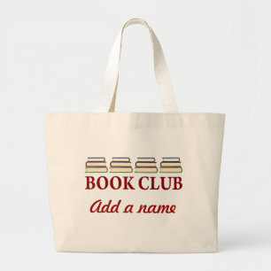 Personalised Book Club Tote Bag Gift