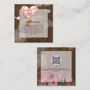 Personalised BOOK for Baby Hot Air Balloon Theme Card