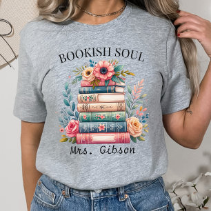 Personalised Book Lover Gift, Book Club Reader Tri-Blend Shirt