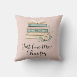 Personalised Book Lover “Just One More Chapter Cushion