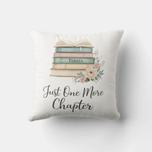Personalised Book Lover “Just One More Chapter Cushion