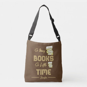 Personalised Book Lover's Crossbody Bag