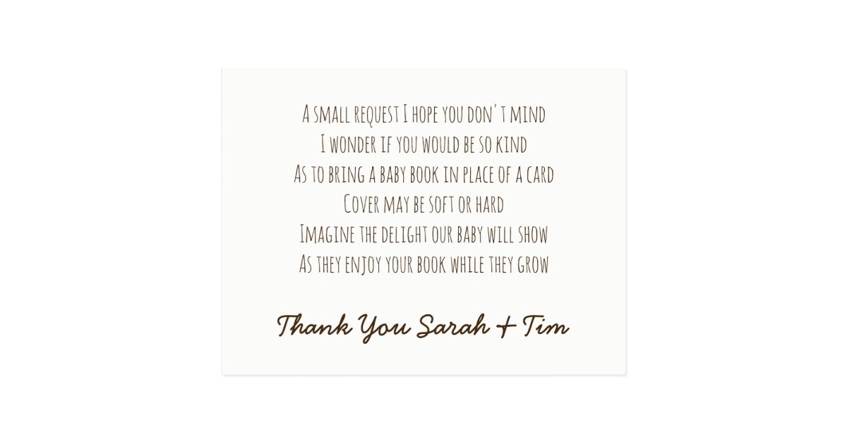 Gift Card Baby Shower Poem / Baby Shower Gift Card Request Wording