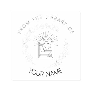 Personalised Book Stamp for Bibliophile Library