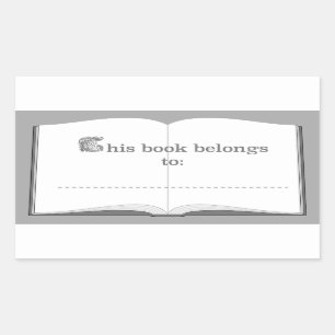 Personalised Book Stickers (This Book Belongs To)