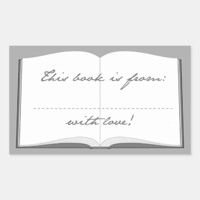 Personalised Book Stickers (This Book Is From) (Front)