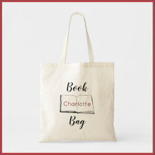 Personalised Book Tote Bag