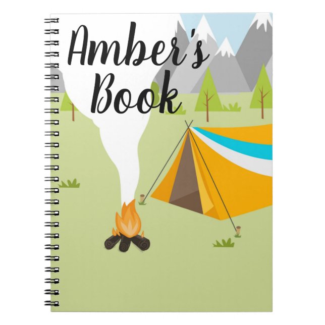 Personalised Book with a camping theme (Front)