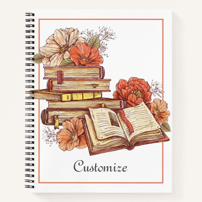 Personalised Books And Flowers   (Front)
