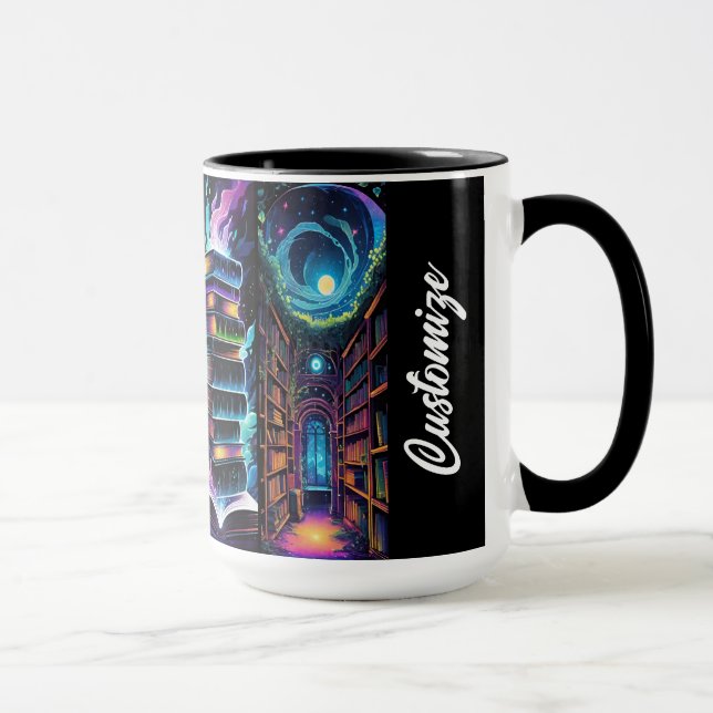 Personalised Books And Libraries Mug (Right)